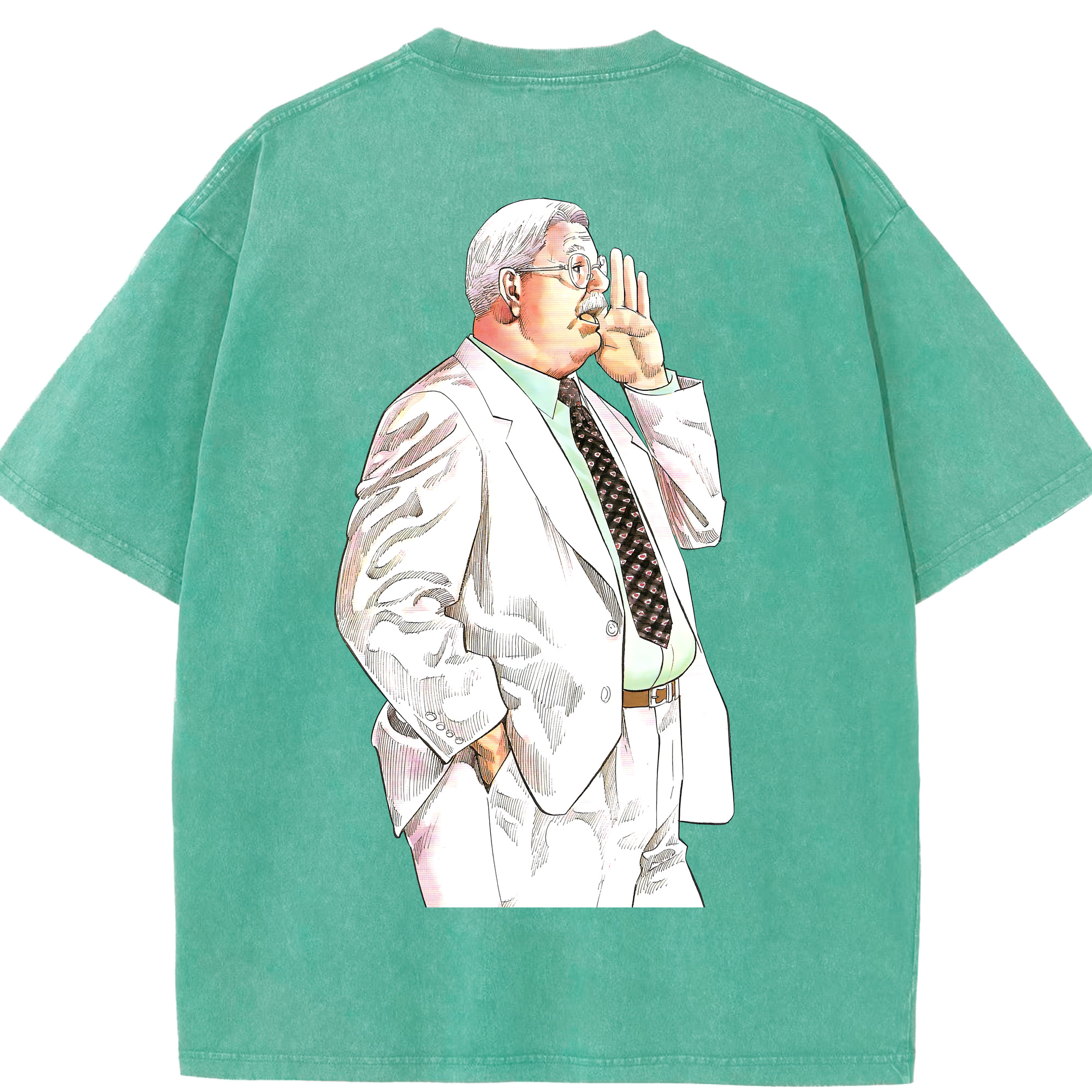 SLAM DUNK／スラムダンク 綿100% ヴィンテージ風 半袖Tシャツ（背面プリント）